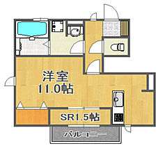 メルベーユII  ｜ 兵庫県宝塚市鹿塩1丁目（賃貸アパート1R・1階・35.34㎡） その2