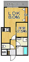 ONLYONE宝塚  ｜ 兵庫県宝塚市売布1丁目（賃貸アパート1LDK・2階・27.53㎡） その2