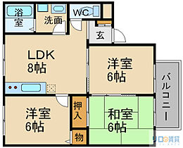 メゾンＳ  ｜ 兵庫県宝塚市安倉中5丁目（賃貸アパート3LDK・2階・55.00㎡） その2