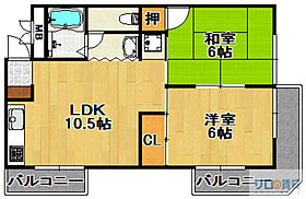 弥栄マンション  ｜ 兵庫県宝塚市清荒神1丁目（賃貸マンション2LDK・2階・52.83㎡） その2