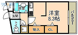 中山寺ビル 1Kの間取図画像