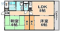 アメニティライフ荻野 2LDKの間取図画像