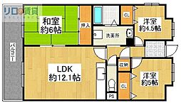鈴彩館 3LDKの間取図画像