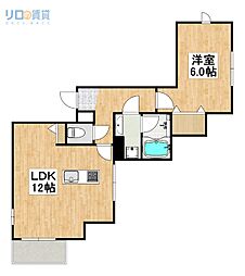 M.255 1LDKの間取図画像