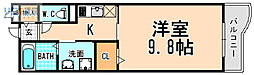 ランデュール逆瀬川 1Kの間取図画像