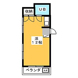 アビタ21 ワンルームの間取図画像