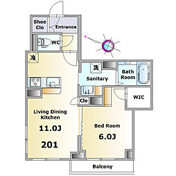 間取図画像 1LDK