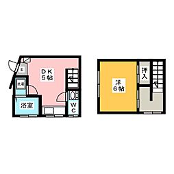 さくらハウス 1DKの間取図画像