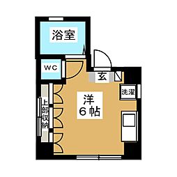 ライフステージK ワンルームの間取図画像