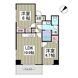 NBM 2LDKの間取図画像