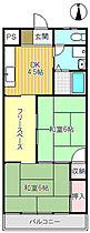 サンサーラ臼倉 205 ｜ 埼玉県越谷市蒲生茜町（賃貸マンション2SDK・2階・44.00㎡） その2