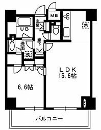 レジディア杉並方南町 7階1LDKの間取り