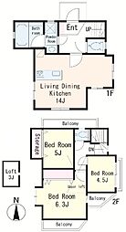 （仮称）下高井戸3丁目貸家 3LDKの間取り