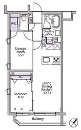 間取図画像 1SLDK