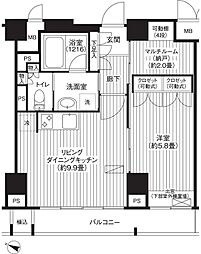 モン・ヴィラージュ仙川 1SLDKの間取図画像
