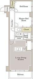 アーバンコート南烏山 2LDKの間取図画像