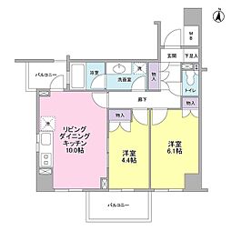 K'S新中野 2LDKの間取図画像