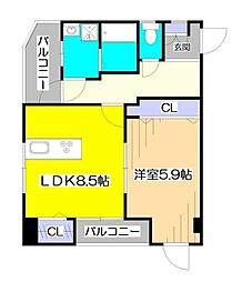 Aifort.永福町 1LDKの間取図画像