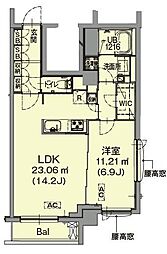 不二美屋III 1LDKの間取図画像