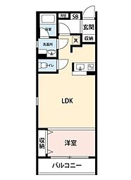 カメリアヒルズ初台 ワンルームの間取図画像