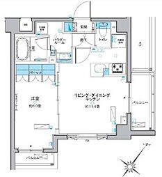 ルフォンプログレ中野富士見町 1LDKの間取図画像