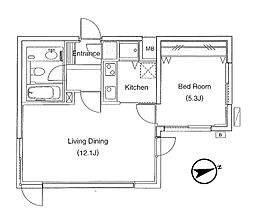 LANAICOZY1271 1LDKの間取図画像