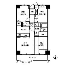 カーサエッチェルサ世田谷 3LDKの間取図画像