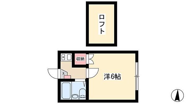 パレス高畑 ｜愛知県名古屋市中川区野田1丁目(賃貸アパート1K・2階・17.32㎡)の写真 その2