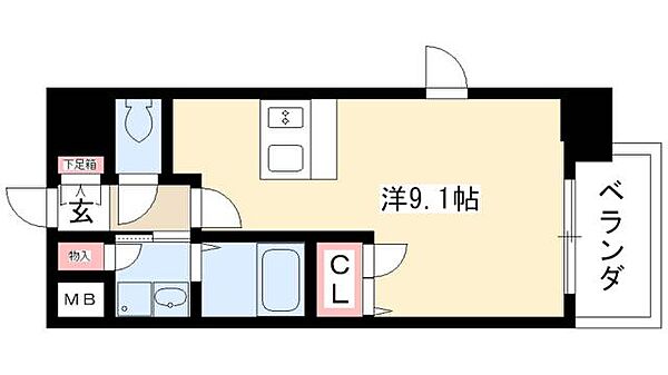 プレサンス名古屋STATIONビーフレックス ｜愛知県名古屋市中村区則武2丁目(賃貸マンション1R・10階・24.98㎡)の写真 その2