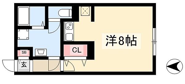 クレストタップ名古屋ウエスト ｜愛知県名古屋市中村区松原町4丁目(賃貸マンション1R・2階・28.05㎡)の写真 その2