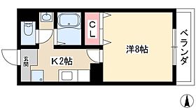 ドルチェ  ｜ 愛知県名古屋市中村区二瀬町9（賃貸アパート1K・2階・27.36㎡） その2