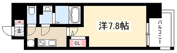 メイクスデザイン上前津 ｜愛知県名古屋市中区富士見町(賃貸マンション1K・13階・24.78㎡)の写真 その2