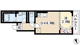 エテルノ幅下  ｜ 愛知県名古屋市西区幅下1丁目13-6（賃貸マンション1DK・3階・28.50㎡） その2