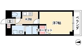 ワピタ名駅  ｜ 愛知県名古屋市中村区名駅5丁目14-4（賃貸マンション1K・7階・24.00㎡） その2