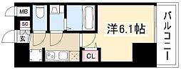 MAXIV名古屋 12階1Kの間取り