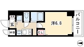 ライジングコート名古屋駅前東  ｜ 愛知県名古屋市西区那古野2丁目1-6（賃貸マンション1K・4階・21.66㎡） その2