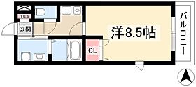 アムール白浜  ｜ 愛知県名古屋市中村区烏森町5丁目76（賃貸マンション1K・2階・24.88㎡） その2