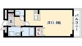 メゾンカルム  ｜ 愛知県名古屋市中村区沖田町411-1（賃貸マンション1R・4階・30.44㎡） その2