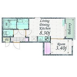 間取図画像 1LDK