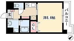 FRENCIA NOIE名駅 7階1Kの間取り