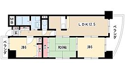 ハイフラッツ213 3LDKの間取図画像