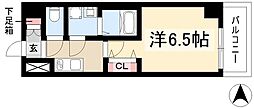 S-RESIDENCE名駅北alesia(アレシア) 1Kの間取図画像