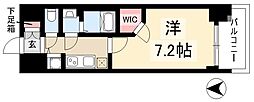 プレサンス名古屋グロウ 1Kの間取図画像