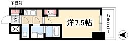 ディアレイシャス名古屋太閤通IV 1Kの間取図画像