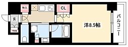 OKBアヴェニール菊井町 1Kの間取図画像