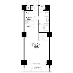 スクエア名駅南 1Kの間取図画像
