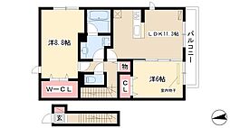 リバティ　ウィングフォレスト 2階
