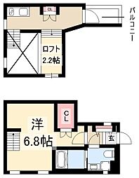 シェモア ワンルームの間取図画像