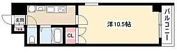 プログレッソ岩塚 1Kの間取図画像