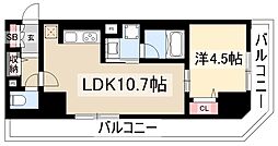 セイワパレス丸の内駅前 1LDKの間取図画像